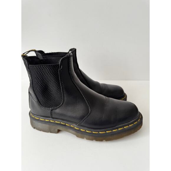 Dr. Martens Unisex Safety Chelsea Boots Size US W 7 Black Leather Slip-On Work - Picture 7 of 9